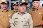 Foto : Gubernur Al Haris di damping Bupati Kerinci Monadi dan Wawako Azhar Hamzah