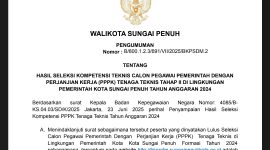 Pengumuman Hasil Seleksi PPPK tahap II Sungai Penuh