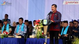 Bupati Monadi Saat Acara Harganas ke 32 di Kerinci