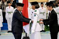 Pengukuhan Paskibraka oleh Menteri Sekretaris Negara