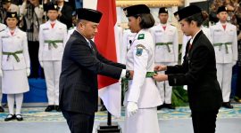 Pengukuhan Paskibraka oleh Menteri Sekretaris Negara