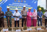 Peletakan Batu Pertama Dapur PPPG Polres Merangin