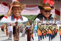 Kolase Pawai Pembangunan HUT Kemerdekaan RI ke 80 di Sungai Penuh