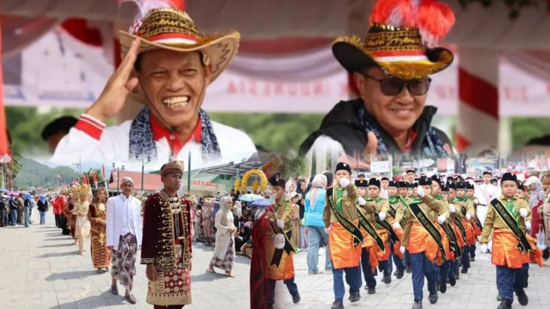 Kolase Pawai Pembangunan HUT Kemerdekaan RI ke 80 di Sungai Penuh