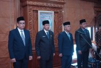 Abdullah Sani Lantik Empat Pejabat Eselon II,Kamis 25/09/2025 (Dok Diskominfo Prov Jambi)