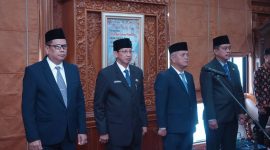 Abdullah Sani Lantik Empat Pejabat Eselon II,Kamis 25/09/2025 (Dok Diskominfo Prov Jambi)