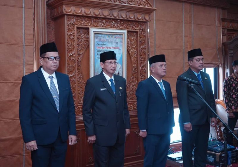 Abdullah Sani Lantik Empat Pejabat Eselon II,Kamis 25/09/2025 (Dok Diskominfo Prov Jambi)