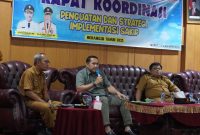 H M Syukur Pimpin Rakor Penguatan dan Strategi Implementasi SAKIP,Selasa 22/09/2025 (Dok Diskominfo Merangin)