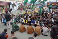 Aksi Damai Mahasiswa Di Polres Kerinci