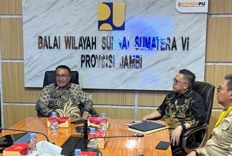 Walikota Sungai Penuh  AlfinTemui Kepala Balai Sungai 