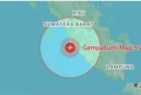 Tangkpan Layar BMKG Ilustrasi Gempa