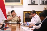 Presiden Prabowo Rapat dengan jajaran Menteri Kabinet Merah Putih