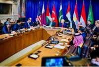 Presiden Prabowo Subianto, menghadiri Multilateral Meeting on the Middle East atas undangan Presiden Amerika Serikat, Donald Trump di Ruang Konsultasi Dewan Keamanan Perserikatan Bangsa-Bangsa (PBB), New York, pada Selasa, 23 September 2025. (Foto: BPMI Setpres)  
