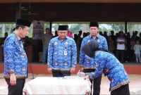 Bupati Muaro Jambi Bambang Bayu Suseno Lantik PPPK Tahap II,Minggu 28/09/2025 (Dok Pemkab Muaro Jambi)
