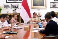Presiden Parabowo Rapat Dengan Sejumlah Menteri Kabinet Merah Putih (Dok,Sekretaris Kabinet)