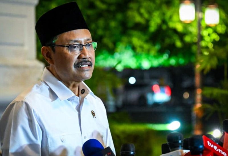 Menteri Sosial Syaifullah Yusuf Saat konfrensi Pers di Istana,Kamis 19/09/2025 (Dok BPMI Setpes)