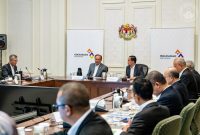 YAB Perdana Menteri, Dato' Seri Anwar Ibrahim mempengerusikan Mesyuarat Ahli Pihak Berkuasa (MOA) ke-35, Pihak Berkuasa Wilayah Pembangunan Iskandar (IRDA) di Putrajaya. 15 Oktober 2025. FATH RIZAL/Pejabat Perdana Menteri.  NO SALES; NO ARCHIVE; RESTRICTED TO EDITORIAL USE ONLY. NOTE TO EDITORS: This handout videos may only be used for editorial reporting purposes for the contemporaneous illustration of events, things or the people in the visual or facts mentioned in the caption. Reuse of the videos may req