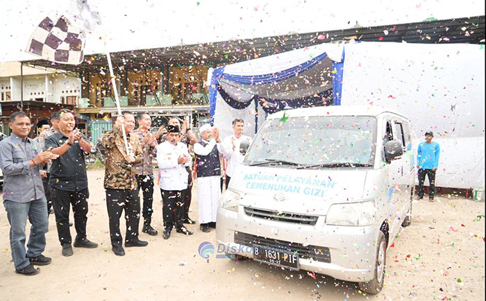 Bupati Muaro Jambi Bambang Bayu Suseno (BBS) meresmikan dapur Program Satuan Pelayanan Pemenuhan Gizi (SPPG) di Desa Niaso, Kecamatan Marosebo, Kamis 30 Oktober 2025  (Dok : Pemkab Muaro Jambi)