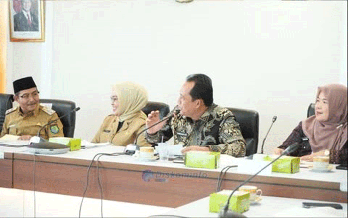 Buparti Muaro jambi Rapat Pembahasan Usulan Revisi Permendagri Nomor 126 Tahun 2017 , Selasa 14 Oktober 2025 (Dok ; Pemkab Muaro Jambi)