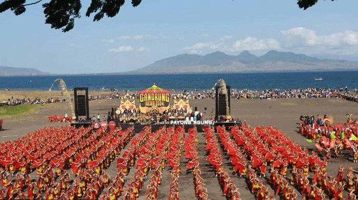 Foto : Festival Gandrung Sewu. (Dok ;Diskominfo Banyuwangi)  