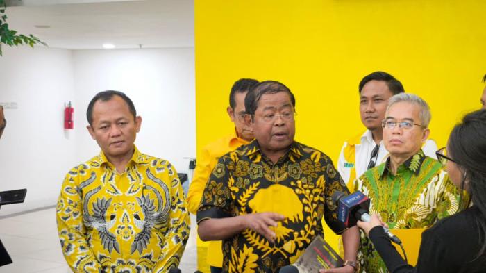 Foto : Wakil Ketua Umum Partai Golongan Karya atau Golkar, Idrus Marham, memberikan lima catatan atas satu tahun Pemerintahan Presiden Prabowo Subianto (Dok Istimewa)  