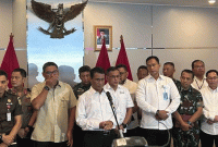 Foto: Menteri Pertanian Andi Amran Sulaiman dalam rangka 1 Tahun Kinerja Pembangunan Pertanian pada Pemerintahan Presiden Prabowo Subianto, Kamis (22/10/2025) di gedung Kementan, Jakarta. ( Dok : CNBC Indonesia/Martyasari Rizky)  