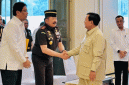 Foto : Presiden Prabowo Saat Penyerahan Uang pengganti Hasil Korupsi PCO (Dok : Seskab RI)