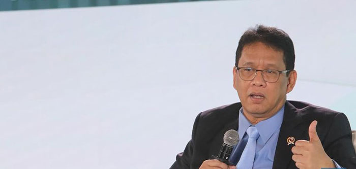 Foto: Menteri Keuangan RI, Purbaya Yudhi Sadewa saat menyampaikan paparan dalam acara Sarasehan 100 Ekonom di Menara Bank Mega, Jakarta, Selasa 28 Oktober 2025 (Dok CNBC Indonesia/Faisal Rahman)