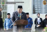 Ketua DPRD Kota Sungai Penuh Hutri Randa membaca Ikrar hari Kesaktian Pancasila,Rabu 01/10/2025