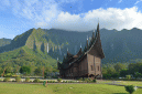 Ilustrasi Rumah Gadang Minang Kabau