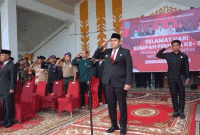 Pemerintah Kabupaten Merangin memperingati Hari Sumpah Pemuda ke-97 dengan upacara penuh semangat di halaman Kantor Bupati Merangin, Selasa  28 Oktober 2025 (Dok Diskominfo Merangin)