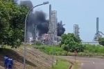 Foto : Kebakaran di kilang minyak PT Trans Pacific Petrochemical Indotama (TPPI) Tuban (Dok. Istimewa)  
