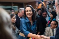 Maria Corina Machado Meraih penghargaan Nobel Peramaian 2025 Pada Jumat 10 Oktober lalu ( Sumber Foto : Getty Image