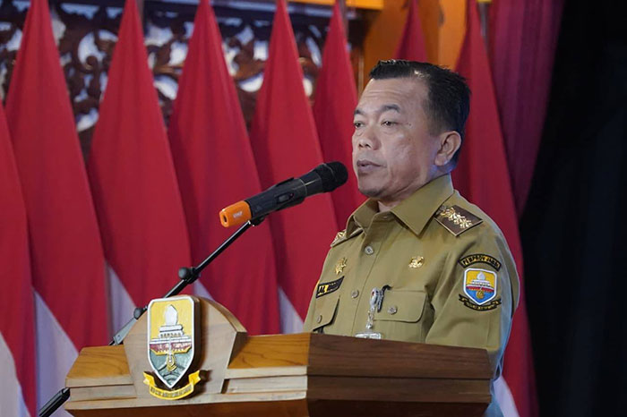 Gubernur Al Haris Rakortek Bidang Komunikasi dan Informatika Provinsi Jambi 2025 (Dok : Humas)