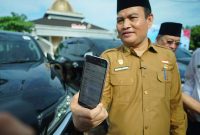 Pj Sekretaris Daeraah Provcinsi Bengkulu Herwan Antoni Meluncur QR Untuk Penataan Kenderaan Dinas (Dok : MC Prov Bengkulu)