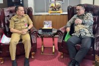 Foto : Wako Alfin Bertemu Dengan Dirjen Bina Keuangan Kemendafgri (Sumber : Humas)