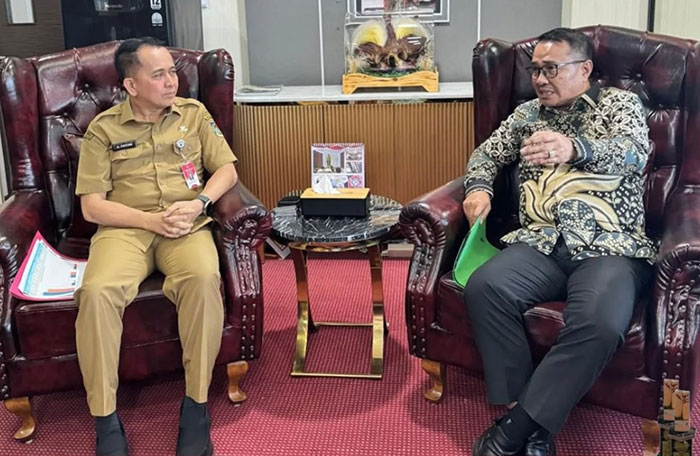 Foto : Wako Alfin Bertemu Dengan Dirjen Bina Keuangan Kemendafgri (Sumber : Humas)