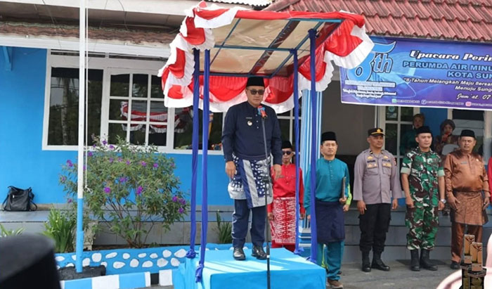 Foto : Wako Alfin Jadi Irup Hut Perumda Titra Khayangan Ke-8 Tahun 2025 (Dok : Roli)