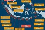Foto : ilustrasi Peta Potensi Gempa Megathrust Mentawai,Selat Sunda dan Sumbawa (Istimewa)