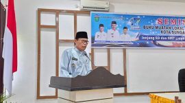 Foto : Wakil Walikota Sungai Penuh,Azhar Hamzah Membuka Seminar Budaya Muatan Lokal Kota Sungai Penuh (Sumber : Roli)