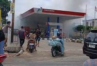 SPBU Talang Pantai Bungo Terbakar