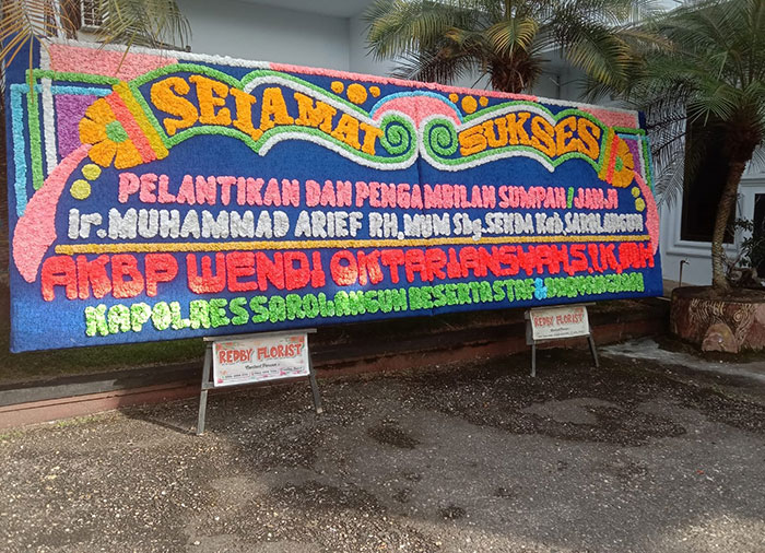 Papan Nama Ucapan Pelantikan Sekda Sarolangun
