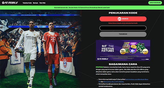 Kode Redeem FC Mobile 28 Desember 2029