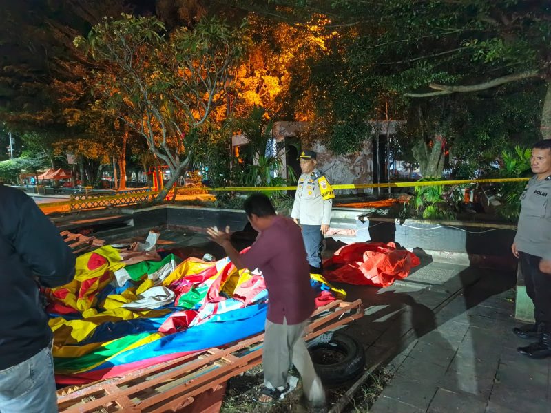 Foto : Suasana Istana Balon Lapangan Merdeka (Polri)