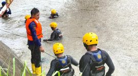 Pencarian anak hilang di aliran Sungai Buntung Kota Jambi