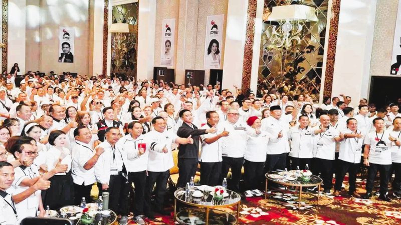 Rapat Koordinasi Wilayah (Rakorwil) DPW PSI se-Bali di Badung, Sabtu (24/1/2026) / tribunnews.com