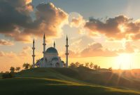 Ilustras Masjid Ketika Ramadhan / Freepik