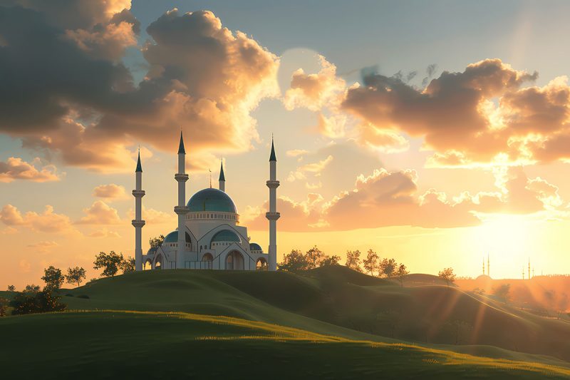 Ilustras Masjid Ketika Ramadhan / Freepik