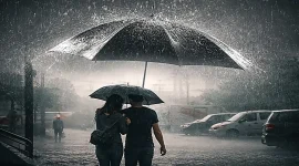 Ilustrasi Hujan Lebat