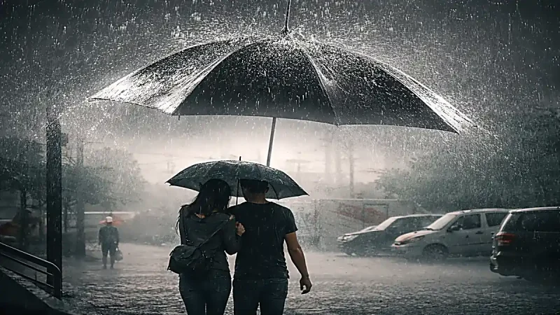 Ilustrasi Hujan Lebat